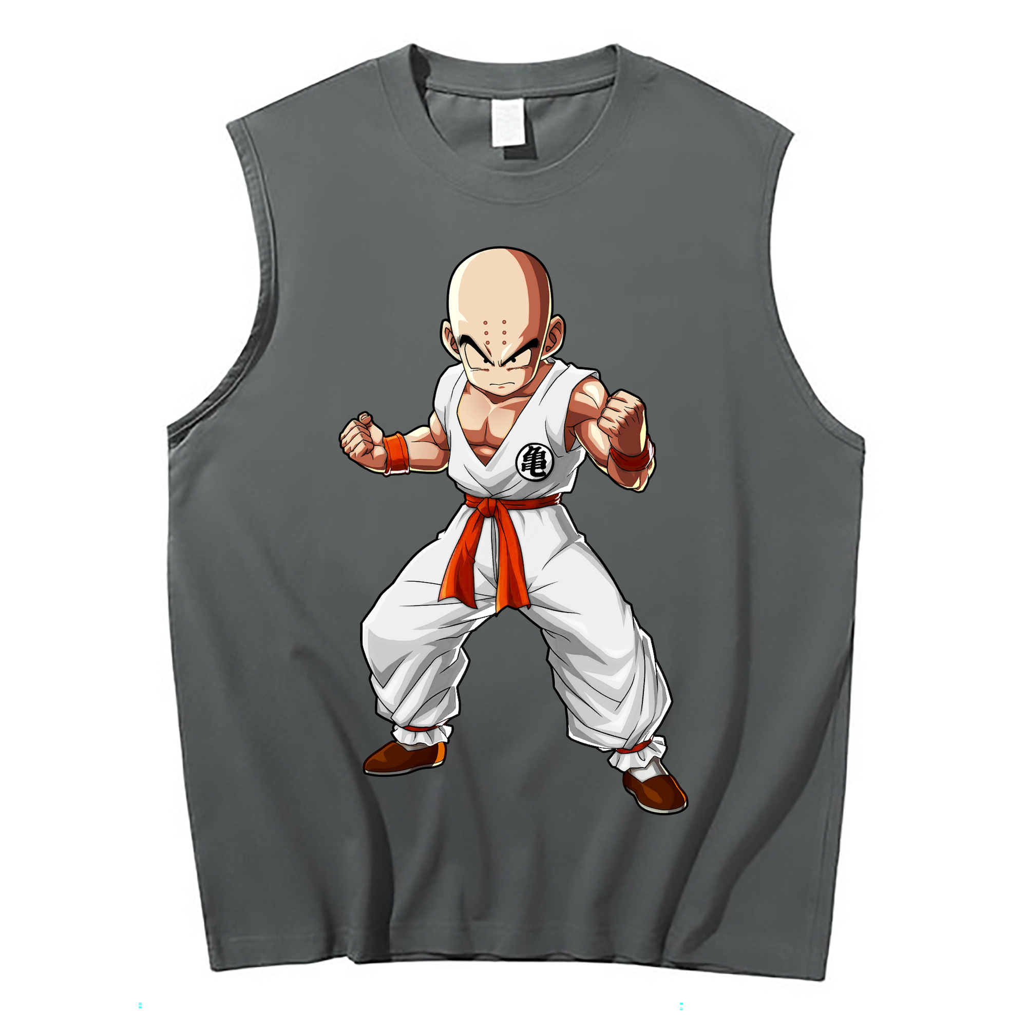 （画像用） ドラゴンボール クリリン DRAGON BALL krillin コットン100％タンクトップ（フロントプリント）